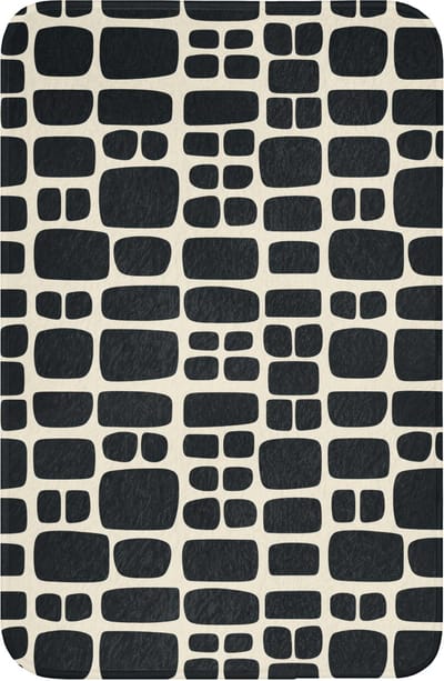 WC mat 40x60 cm - Antislip - Modern - Organisch - Zwart - Toiletmat - Vloermat - Douchemat - Toilet tapijt - Toiletmatten