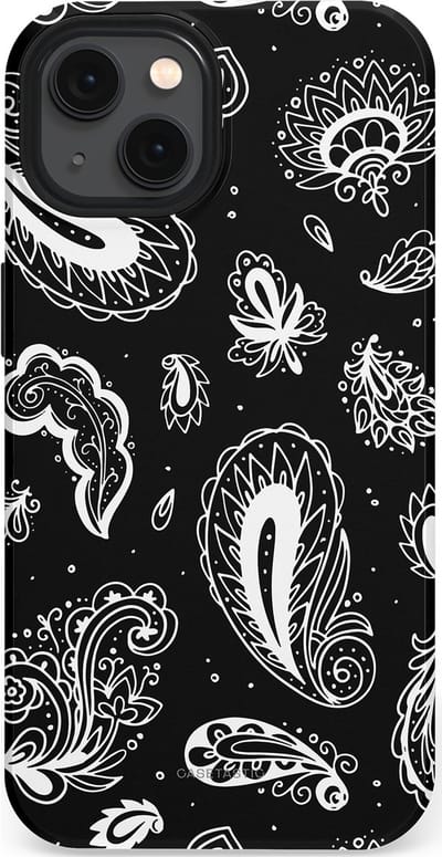 Casetastic Hoesje Geschikt voor Apple iPhone 13 Magsafe - Stijlvolle Beschermende Duo-layer Case - Paisley pracht
