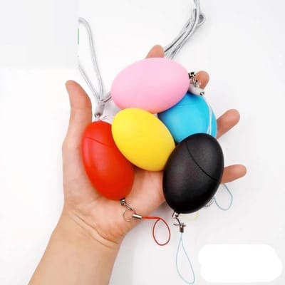 Zelfverdediging Sleutelhanger Tool Alarm 110Db Persoonlijke Veiligheid Vrouwen Verkrachtingsalarm Zak Zelfverdedigingsalarm 1 stuks Random 1PCS yellow