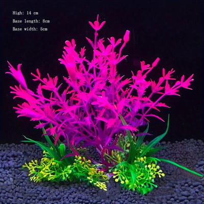 Kunstmatige Onderwater Plastic Planten Aquarium Visbak Waterplanten Nep Struik Groen Watergras Kijk Simulatie Decoratie purple