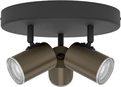 EGLO Consuma 1 Opbouwspot - GU10 - Ø 25 cm - Brons;Zwart