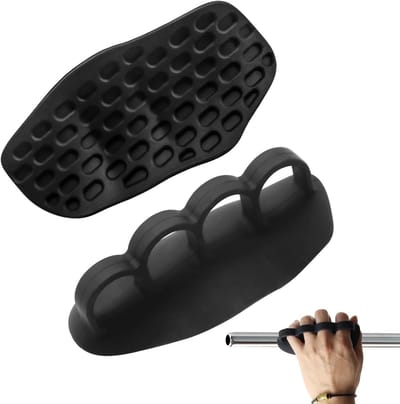 Viergaatjes palm grip voor fitness, antislip rubberen handbescherming, veelzijdige gymaccessoire voor optimale grip en comfort tijdens trainingen