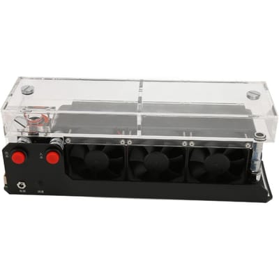 Pompe de Refroidissement Liquide 12V 5A 25W Réservoir d'Eau 1200ML Ventilateurs 4000RPM Filetage G14 Réservoir de Refroidissement Liquide pour