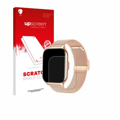 upscreen - Screenprotector voor APAUK Smartwatch 2.01" - Folie Beschermfolie transparant