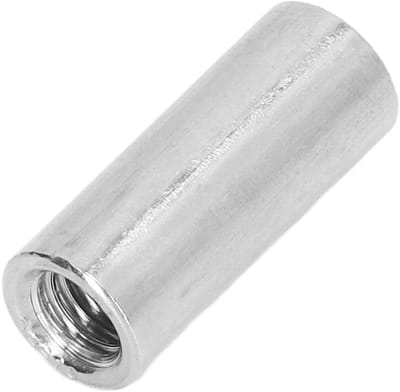 LIVIA HOME- Koppelingsmoeren Set van 10 Stuks - Ronde Connectormoeren - 304 Roestvrij Staal - 30 Mm Lengte - Duurzaam en Corrosiebestendig - Verbindingselementen