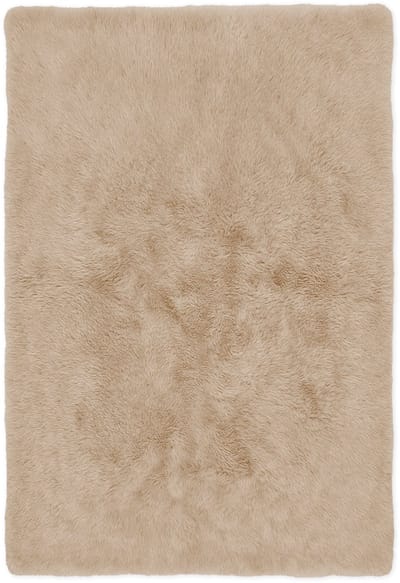 Vloerkleed hoogpolig beige tapijt 160x230cm vloerbedekking