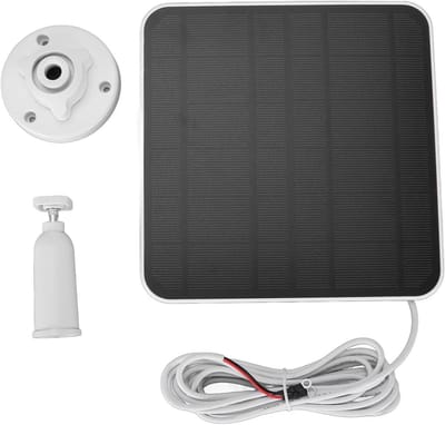 Zonnepaneel Camera - Solar Charger - Continu Stroom - IP66 Waterdicht - 3.8M Kabel - Zwart