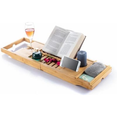 Plateau de Baignoire Extensible en Bambou Trayth InnovaGoods