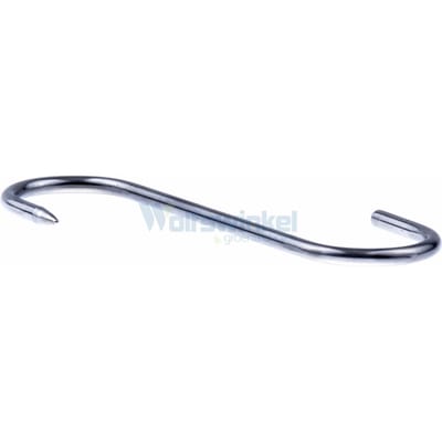 10x RVS S-haken - 90kg Draagkracht - 18cm