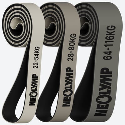 NEOLYMP Resistance Bands Set – 3 Weerstandsniveaus - Weerstandsbanden voor de training