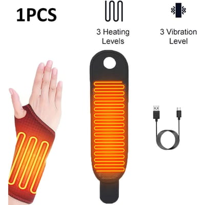 Verwarmende Pols-Duimbrace Voor Artritis Carpaal Tunnel Verlichting Verstuikingen Tendinitis Handpijn Verlichting Verwarmingskussen Ondersteuning black