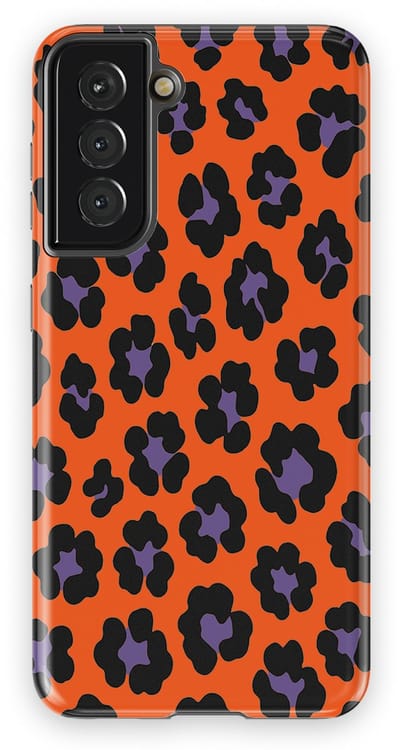 DripCase Luipaard Hoesje Samsung Galaxy S21 | Backcover met Mag | Hoesje met Dierenprint Samsung Galaxy S21 Bold Bite
