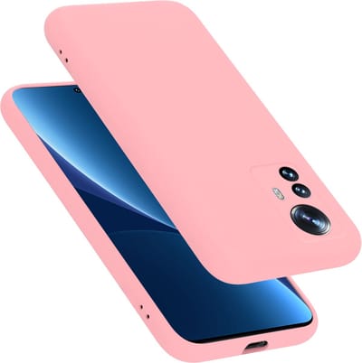 Cadorabo Hoesje geschikt voor Xiaomi 12 PRO in LIQUID ROZE - Beschermhoes gemaakt van flexibel TPU silicone Case Cover