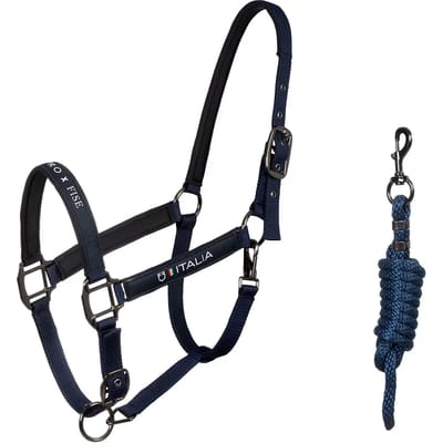 Nylon Halster en Longe Set voor Paard Equestro X Fise