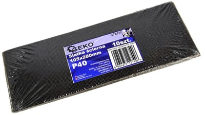 GEKO Schuurgaas - Siliconen Carbide - Waterbestendig - 105x280 mm - Korrel 40 - 10 stuks