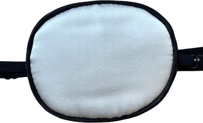 Eyezoo® - XL Zijde Ooglapje Medisch Gebruik – Wit Zijde – Eyepatch - Afdekking Oog – voor Lui Oog of na Operatie - Ogen Laseren