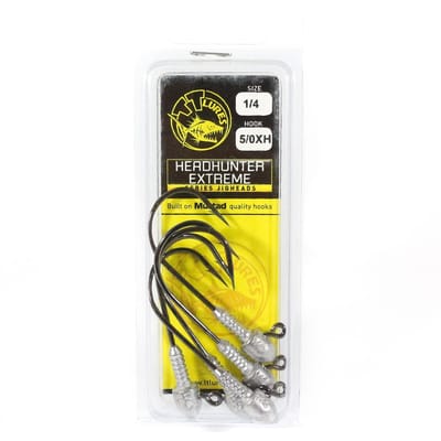 Tackle Tactics TT Head Hunter Extreme Tête plombée 1/4 oz 5/0 XH 5/paquet (1821) yellow