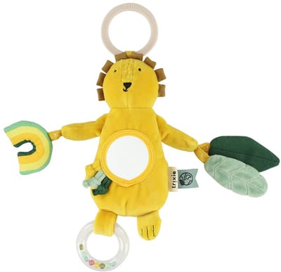 Trixie Mr. Lion Hangend activiteitenspeeltje â€“ 3m+ â€“ met Kralenring, Spiegel & Knisperpapier