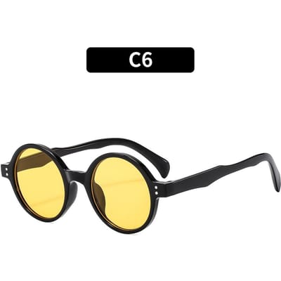 Luxe Vintage Ronde Zonnebril Dames Heren Designer Punk Zonnebrillen Sexy Dames Tinten UV400 Oculos De Sol 1PC