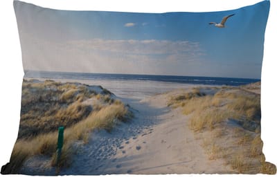 Buitenkussens - Duin - Meeuw - Strand - Zee - Zon - 60x40 cm - Weerbestendig