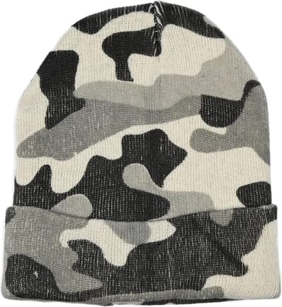 Benson Camouflage muts - grijs - one size - 100% acryl - comfortabel en stijlvol