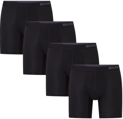 BOXR Pro Boxershort Heren 4 Pack - Bamboe Ondergoed Heren - 3D Comfort Pouch & Anti-Opkruip - Bamboo Boxershort Heren - Heren Ondergoed - Onderbroeken Heren - Maat S