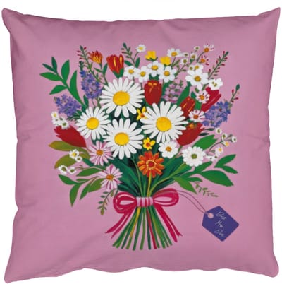 Sierkussens - Kussentjes Woonkamer - 50x50 cm - Bloemen - Quote - Kaartje - Kleurrijk