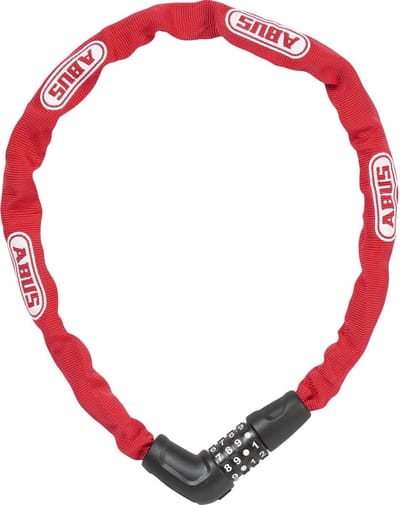 Fietsslot ABUS Kettingslot - Steel-O-Chain™ 5805C - Security level 5 - rood - 75 cm - Geschikt voor elektrische fietsen en stadsfietsen