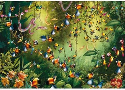 Francois Ruyer legpuzzel Toekans in de jungle 1000 stukjes