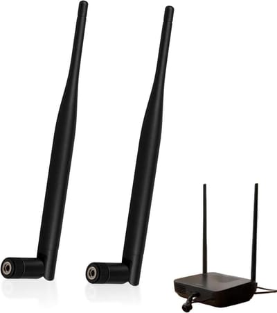 Wifi Antenne Set - Draadloze Versterker - Signaal Verbeteren - Dual-Band Omnidirectioneel - 6 dBi - Zwart