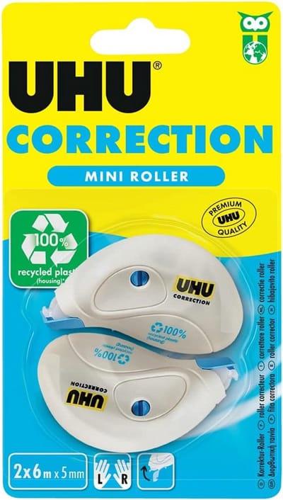 Mini Correctieroller Set van 2 | Snel, Schoon en Nauwkeurig | 6m x 5mm