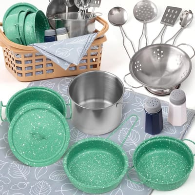 Outdoor Kinderkeuken Accessoires - Compleet Speelservies voor Kinderen