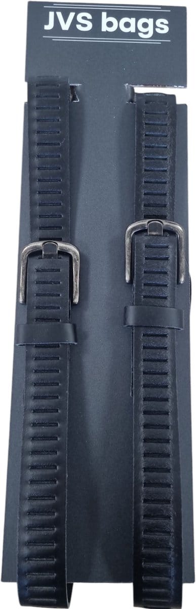 Casual Leren Riem Sleufriem | Dames & Heren |3cm breed | Riemmaat: 95cm (totale lengte: 110cm) | 100% echt leer | Kleur: Zwart | Nikkelvrije gesp Duo pack