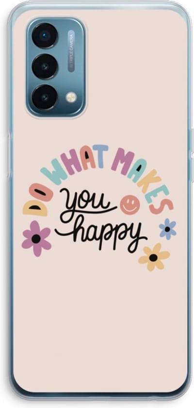 Case Company® - Hoesje geschikt voor OnePlus Nord N200 5G hoesje - Happy days - Soft Cover Telefoonhoesje - Bescherming aan alle Kanten en Schermrand
