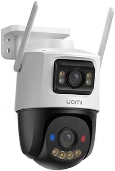 Beveiligingscamera Buiten - Dubbele Lens Camera - Huis Bewaken - Intelligente Tracking - 6 MP - Wit