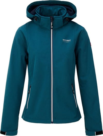 Nordberg Rinda - Softshell Outdoor Zomerjas Dames - Lagoon Melange - Maat M