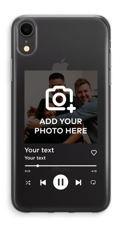 Gepersonaliseerd - Case Company® - Hoesje geschikt voor iPhone XR hoesje - Music Player - Soft Cover Telefoonhoesje - Bescherming aan alle Kanten en Schermrand