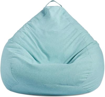 Beanbaghoes - Zitzakhoes - Ontspannen Zitten - Zachte Corduroy Stof - 90x110 cm - Hemelsblauw