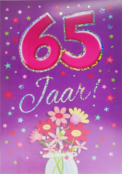 Kaart - That funny age - 65 jaar - Met Envelop - Per Stuk