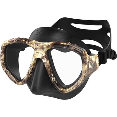 Seac One Duikmasker - Dubbele Lens, Siliconen, Zwart Camo