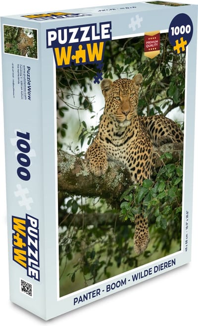 Puzzel Panter - Boom - Wilde Dieren - Legpuzzel - Puzzel 1000 stukjes volwassenen