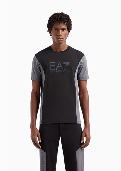 Ea7 Emporio Armani 6dpt23_pjvpz T-shirt Met Korte Mouwen Zwart 2XS Man
