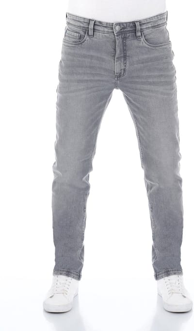 riverso Heren Jeans Broeken RIVChris regular/straight Fit Grijs Volwassenen Denim Jeansbroek