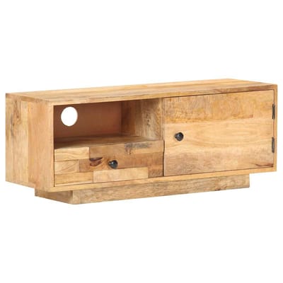vidaXL - Tv-meubel - 90x30x35 - cm - massief - mangohout