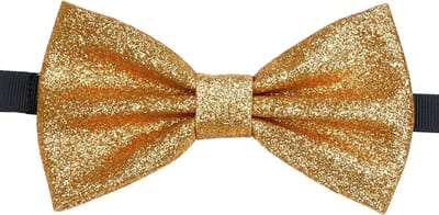 Sorprese Vlinderdas - Chique Goud Glitter - voorgestrikt - vlinderstrik - strik - strikje