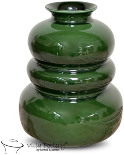 Vaas - Villa Pottery - Decoratie - Woondecoratie - Keramiek - Waterdicht - Bolla Vie 1_2 Green