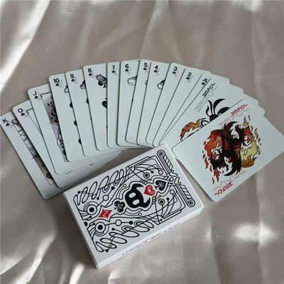 Hollow Knight Standaard Speelkaarten Collectie Zwart Plus Wit Speelkaart Spel Kaart Groep Draagbaar Verbeeldingrijk Bordspel Cadeau Collectie white