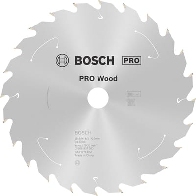 Bosch PRO Wood cordless blad voor cirkelzagen 184 x 1,6 x 20 mm - 2608837702