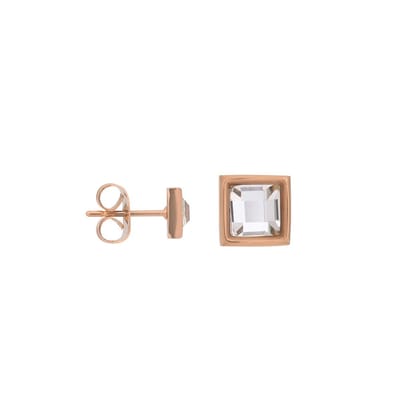 iXXXi Jewelry-Expression Square-Rosé goudkleurig-Dames Oorbellen