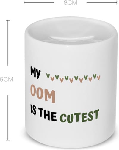 Akyol - my oom is the cutest Spaarpot - Oom - schattige oom - verjaardagscadeau - verjaardag - cadeau - cadeautje voor oom - oom artikelen - kado - geschenk - gift - 350 ML inhoud